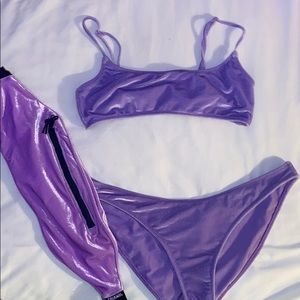 Triangl purple bikini